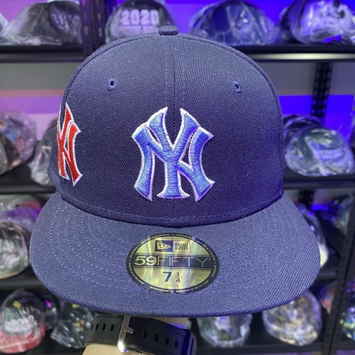 NUEVA ERA SUPREME NY YANKEES KANJI SOMBRERO 7 1/4 AZUL MARINO - Imagen 2 de 9