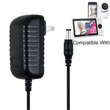 AC/DC Adapter For Vtech VM901HD VM901-2HD VM901-1W Pan  Tilt Video Monitor Cord