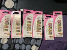 Fingrs Nail Makeup 32794 Leopard Print Full Cover Strips 22 Count NEW Lot Of 6