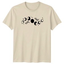 Mondphasen Botanisch Himmlisch T-Shirt Mond Spirituell Geburtstag Geschenk