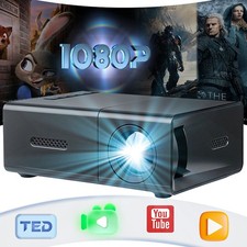 NEW Projector LED HD 1080P Home Cinema Portable Office Theater Movie Projector U