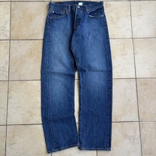 Vintage Levi  s Jeans Mens 34x34 Blue 501 Straight Button Fly Y2K Faded Denim