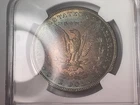1887-P  $1  MORGAN SILVER DOLLAR  "PHILADELPHIA"  NGC MS62 AWESOME TONING TONER