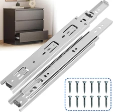 16 Inch Drawer Slides 1 Pairs (2Pcs) Heavy Duty Full Extension Ball Bearing, Sid