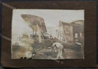 WW1 RAF - running up an 84 Sqn SE 5a on chocks D/369 - original photo 6.5 by 4cm