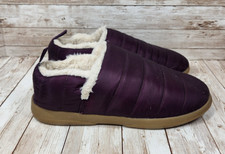 VIONIC Tranquil Quilted Puffer Slippers Women's 8 Faux Fur Lining Warm Winter