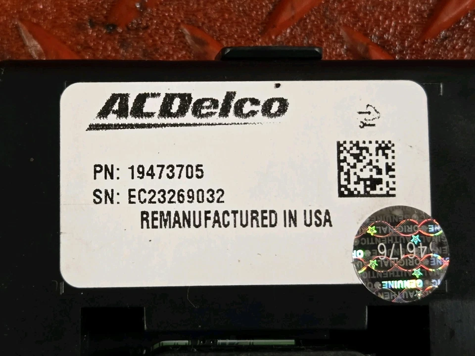 Восстановленный модуль 2006-2008 GM OEM BCM GMC Chevrolet Isuzu Canyon 19473705 - Изображение 3 из 4