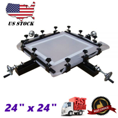 USA High Precise 24'' x 24'' Manual Screen Stretching Machine Screen Printing