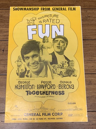 This Picture Is Rated Fun Togetherness Vintage Pressbook Movie Poster CV JD