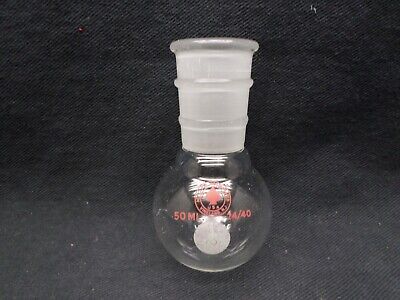 300mL ACE Glass Incorporated Single Neck ACE Glass 6887-25 Round Bottom Flask 24/40 Joint 