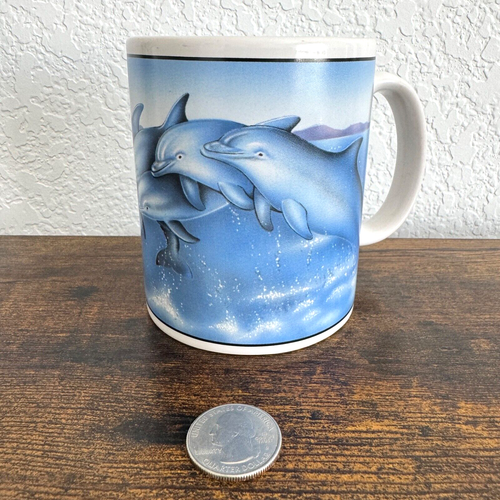 C. Merrill The Grand Effect Bottlenose Dolphins Coffee/Tea Cup/Mug 12 oz. Ocean - Picture 3 of 9