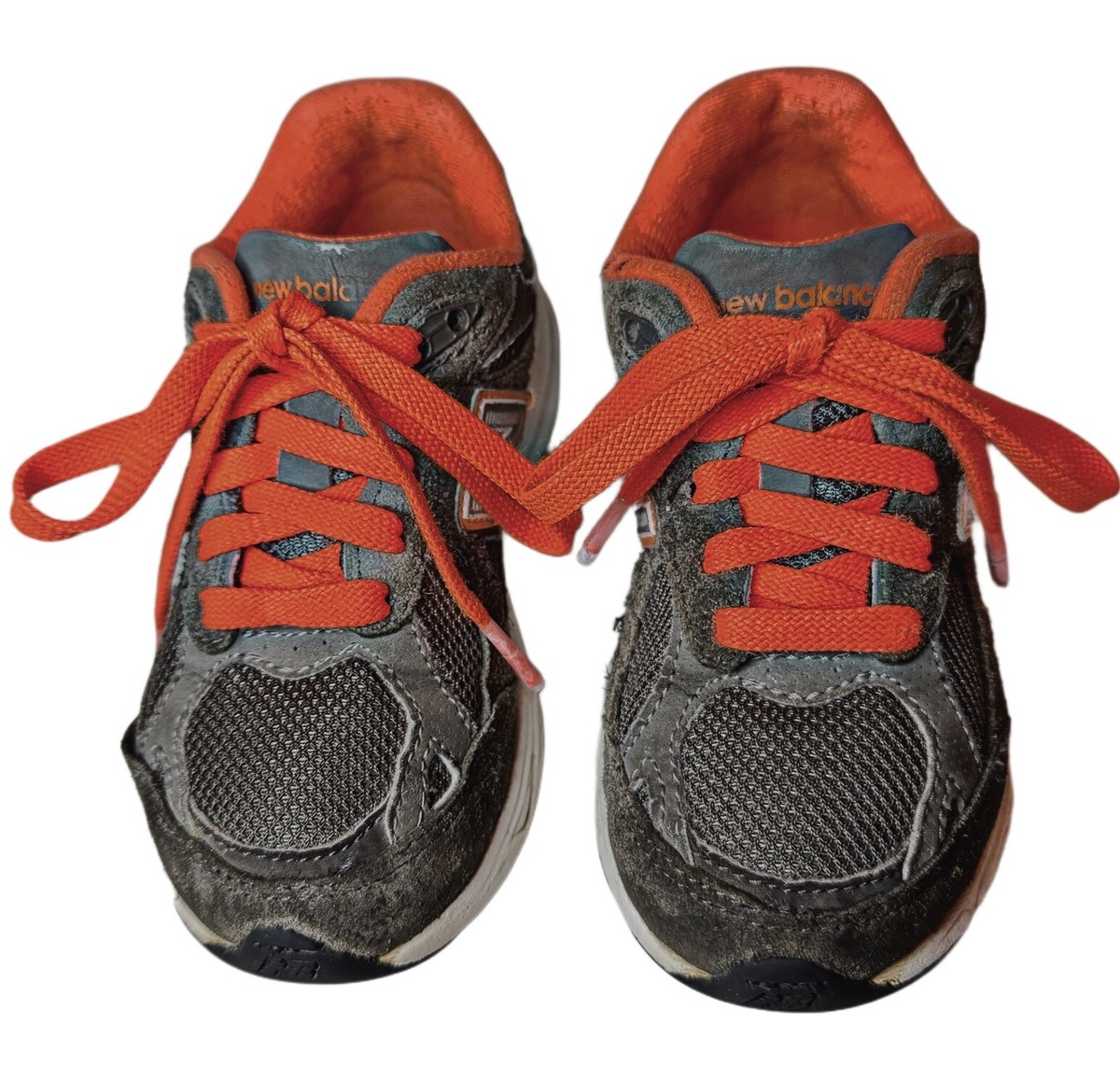 New Balance Kids Grey and Orange 990 Sneakers New Balance Kids (Grade School) GRAV3Z8 Rave Run v2 Slate  main image 4