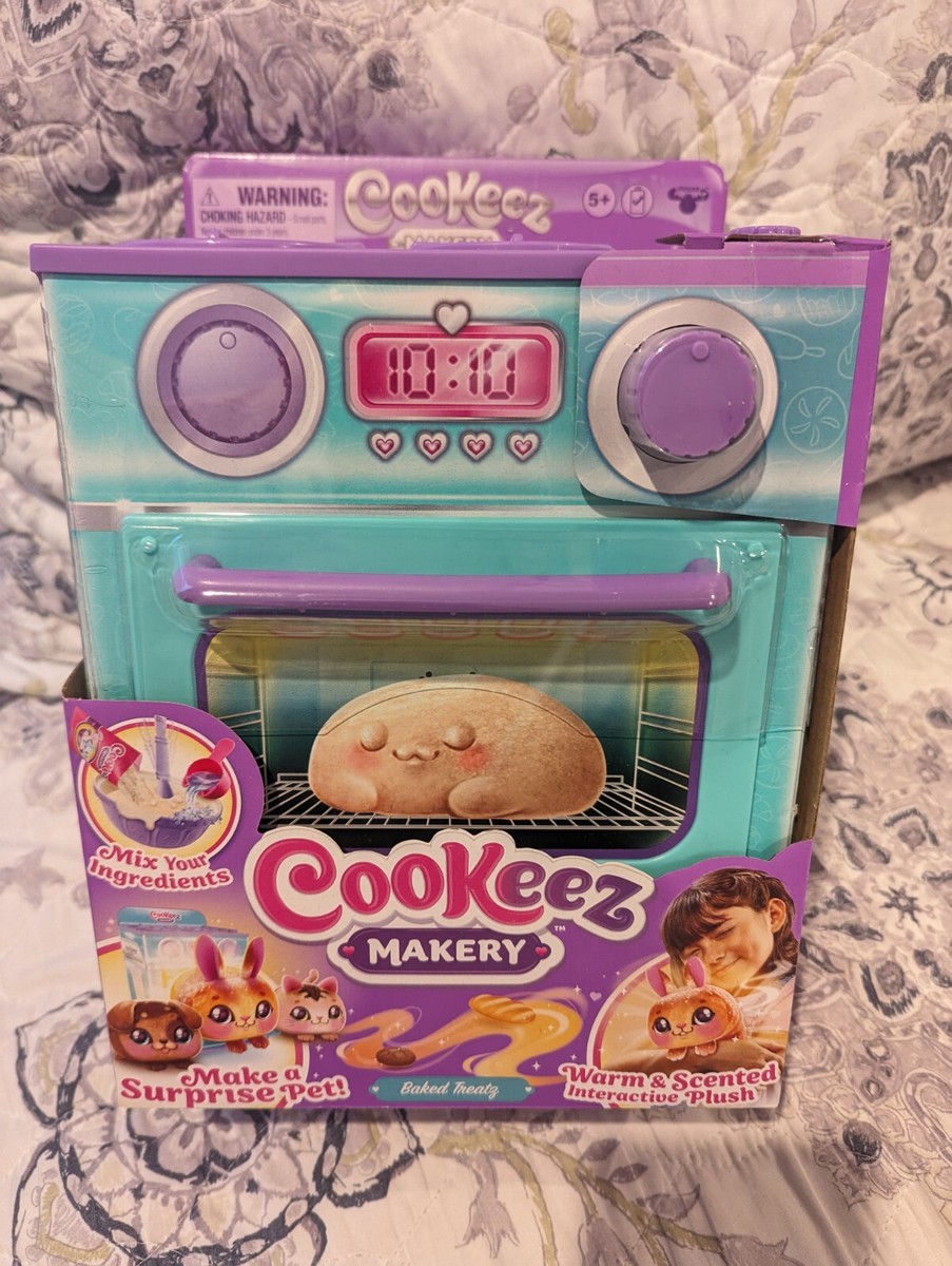 COOKEEZ MAKERY BAKED TREATZ SURPRISE PET PLUSH BLUE BREAD OVEN