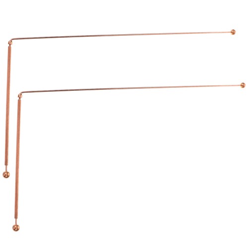 2PCS Dowsing Rod Copper Divining Rod Flexible Rotation Divining Tool ...