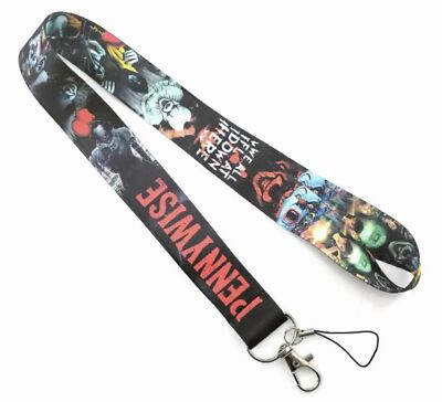 It Pennywise the Clown Stephen King Classic Horror Movie 17.7'' Neck Lanyard