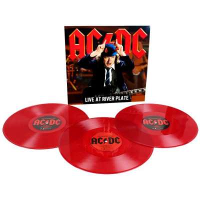 AC/DC Live At River Plate 140g 3LP Red Vinyl Hard Rock Classic 2012 Columbia
