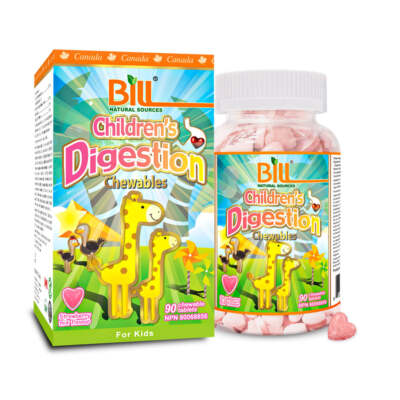 Bill Natural Sources Children's Digestion Appetite 90 Chewable Tablets NEW