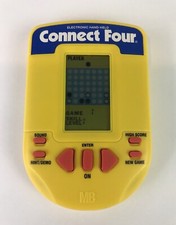 Vintage 1995 Connect Four Electronic Hand-Held Game - Milton Bradley - TESTED