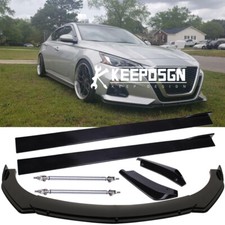 For Nissan Altima Side Skirt Rear & Front Bumper Lip Splitter Spoiler Strut Rods