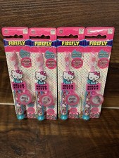 Lot Of 4 Firefly Hello Kitty Toothbrush w/ Cap - Oral Care.