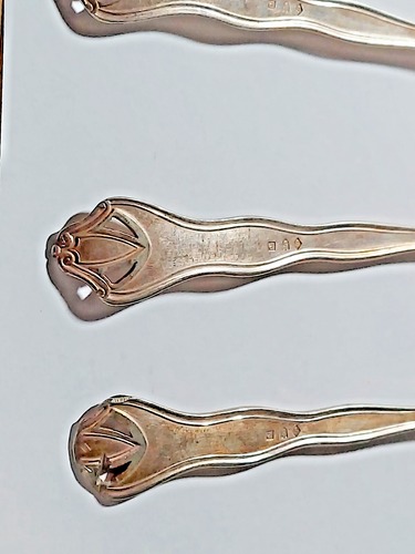 sheffield silver plate SET OF 4 FORKS - Picture 3 of 7