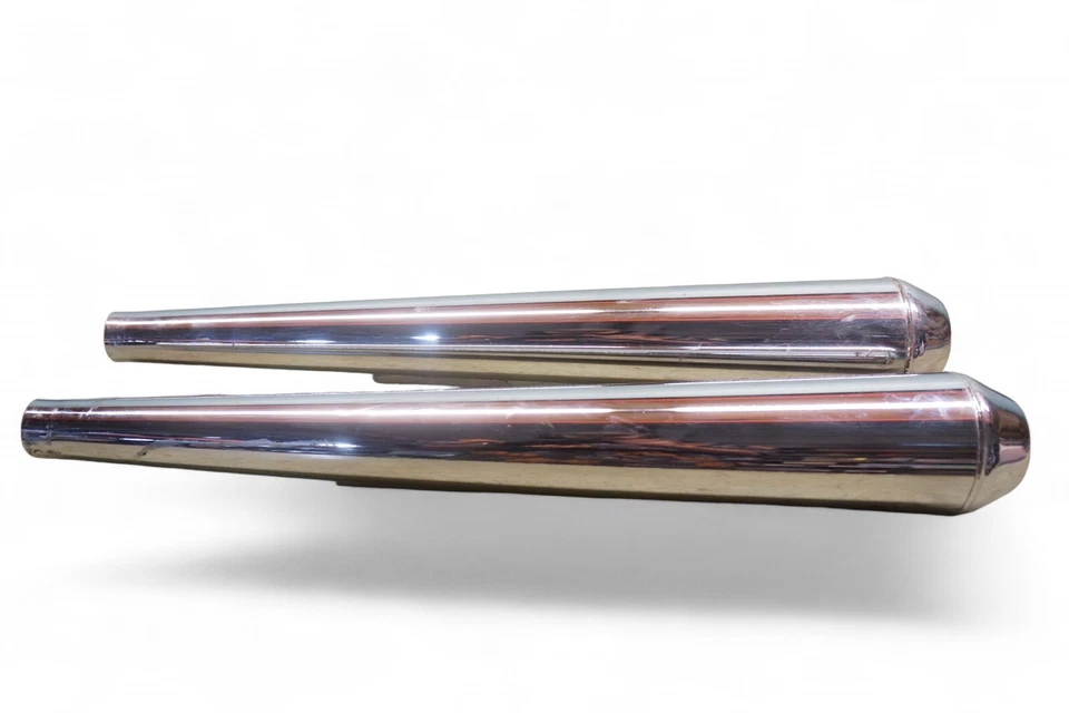 Pair of Dunstall Style Mufflers for Norton Commando/BSA/Triumph *2868 - Image 2 of 4