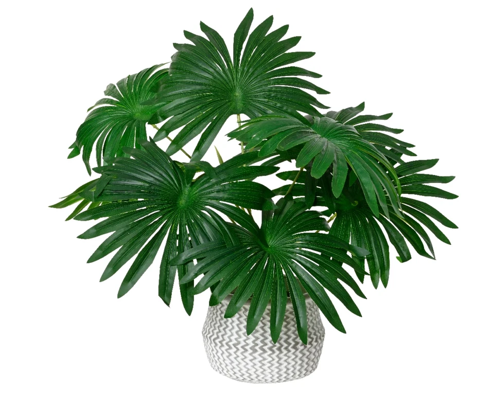 Künstliche Palme 50cm im Topf Kunstpflanze Palmenpflanze Topfpflanze Grün - Bild 1 von 1