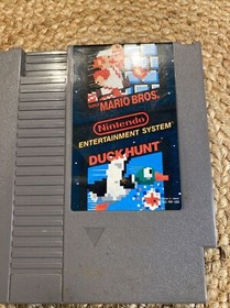 Vintage 1985 Nintendo NES Super Mario Bros. Duck Hunt Cartridge