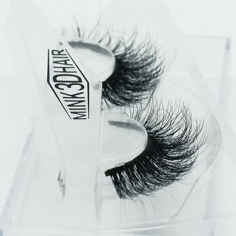 100% Siberian Mink Fur Soft Thick 3D False Eyelashes Natural Long Lashes Handmad - Image 3 of 4