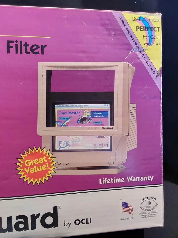 Vintage Optima 1500 Antiglare Filter(s) Universal CRT Monitor 14"x15 Monitor NIB - Image 3 of 4