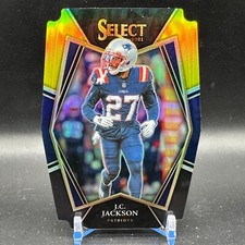 JC Jackson Rookie Black Gold Prizm Die-Cut 2021 Select #124 New England Patriots