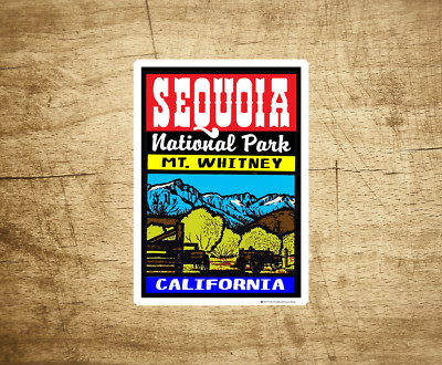 Sequoia National Park California Mount Whitney Tree Vinyl Decal 2.6'' x 3.75''