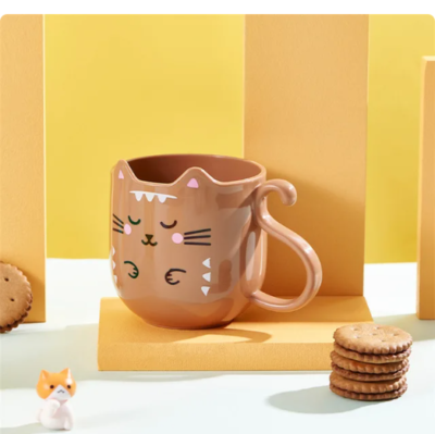 Children Milk Coffee Cup Handle Mug Plastic Water Cup Resistant