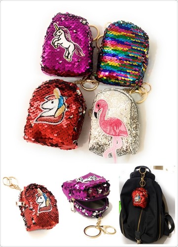Sequin Unicorno Portamonete Borsello mini Zaino Borsa Fascino Portachiavi  Portafoglio Ragazze UK | eBay