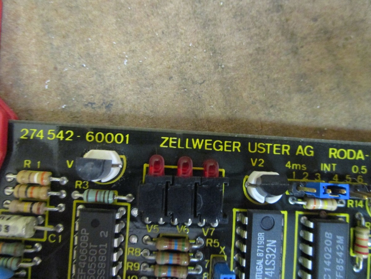 いしかり愛称板 Zellweger Uster Circuit Board 274 542-60001 RODA-MS-CPU Used
