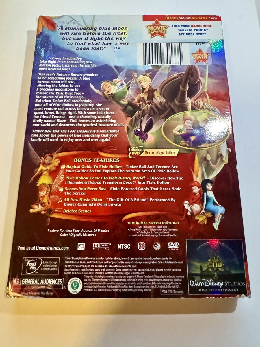 Tinker Bell and the Lost Treasure (DVD, 2009) 786936301335| eBay