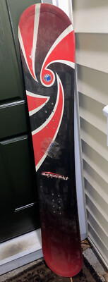 K2 Pressure Snowboard 152cm Vintage All-Mountain Red Black Retro