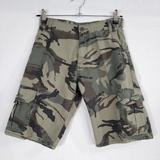 Wrangler Youth Boys Camo Green Cargo Short Pants Size 12 Regular