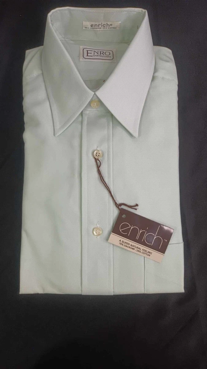 enro tailored fit dress shirts DS100B Blue Fine Piquet Dress Shirt