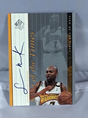 1999-00 SP Authentic Sign of the Times Sam Mack #SM Warriors Basketball