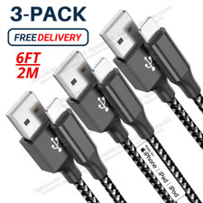 3X Fast Charger Sync Cable Heavy Duty For iPhone 14 13 12 11 XS XR Charging Cord