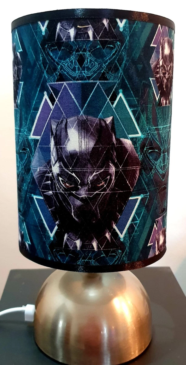 Blacknpanthet bedside touch lamp marvel dc heros comic avengers