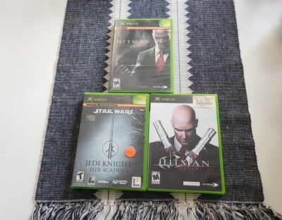 Xbox Games Lot Star Wars Jedi Knight Jedi Academy Hitman Contracts Blood Money