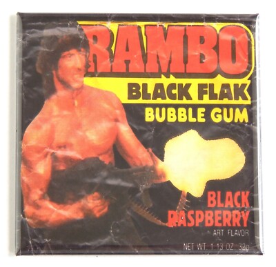 Rambo Gum FRIDGE MAGNET advertisement candy sign
