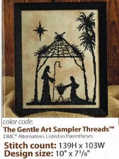 NATIVITY SILHOUETTE  PATTERN ONLY   YD   ERER