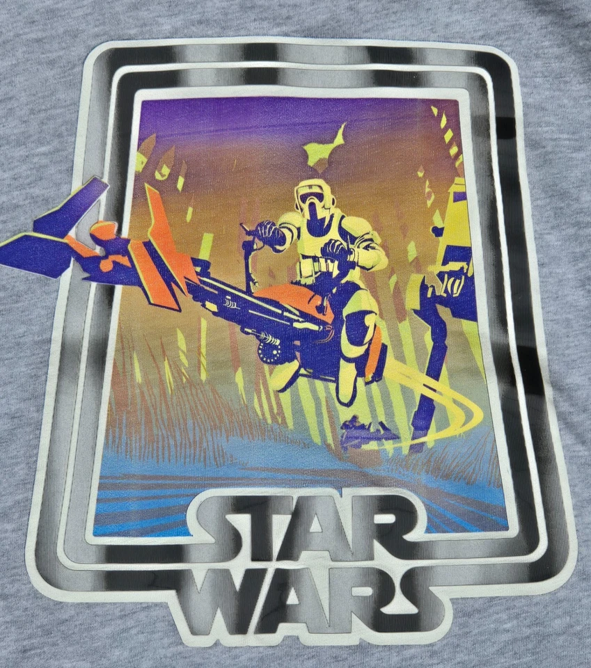 EUC Gap Boys Star Wars Scout Trooper on Speeder Bike Graphic Print Tee, M (8) - Image 2 of 3