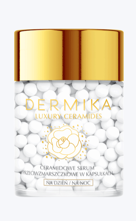 Dermika Luxury Ceramides Anti Wrinkle Serum In Capsules 24K Gold Hyaluronic Acid