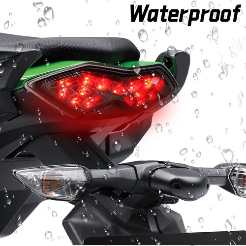Luz trasera LED integrada señal de giro de freno para KAWASAKI Z1000 ZX1000 KLE 650 - Imagen 13 de 14