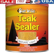 Teak Sealer No Drip Formula Long Lasting Protection Easy Application 32oz New