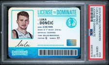 2019-2020 Panini Contenders - License To Dominate #29 Luka Doncic SSP PSA 10